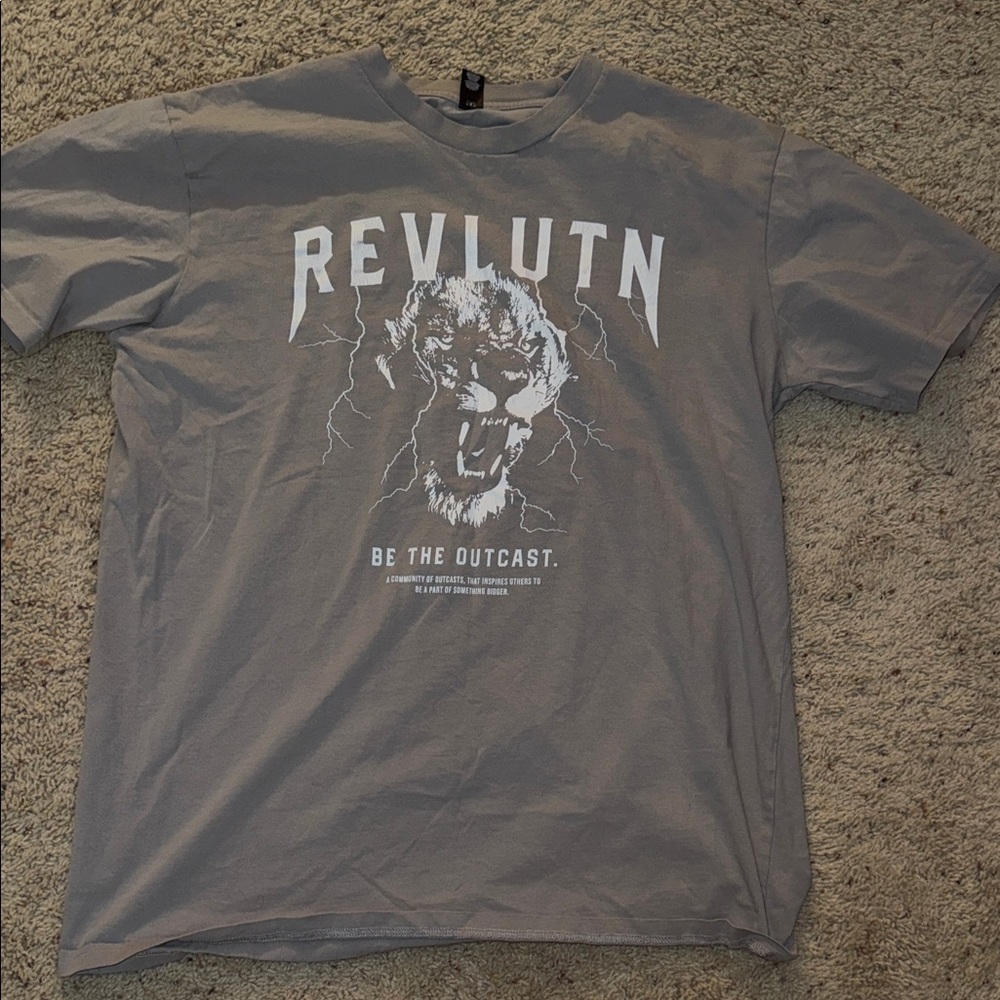 Gray Graphic T-Shirt for Men
